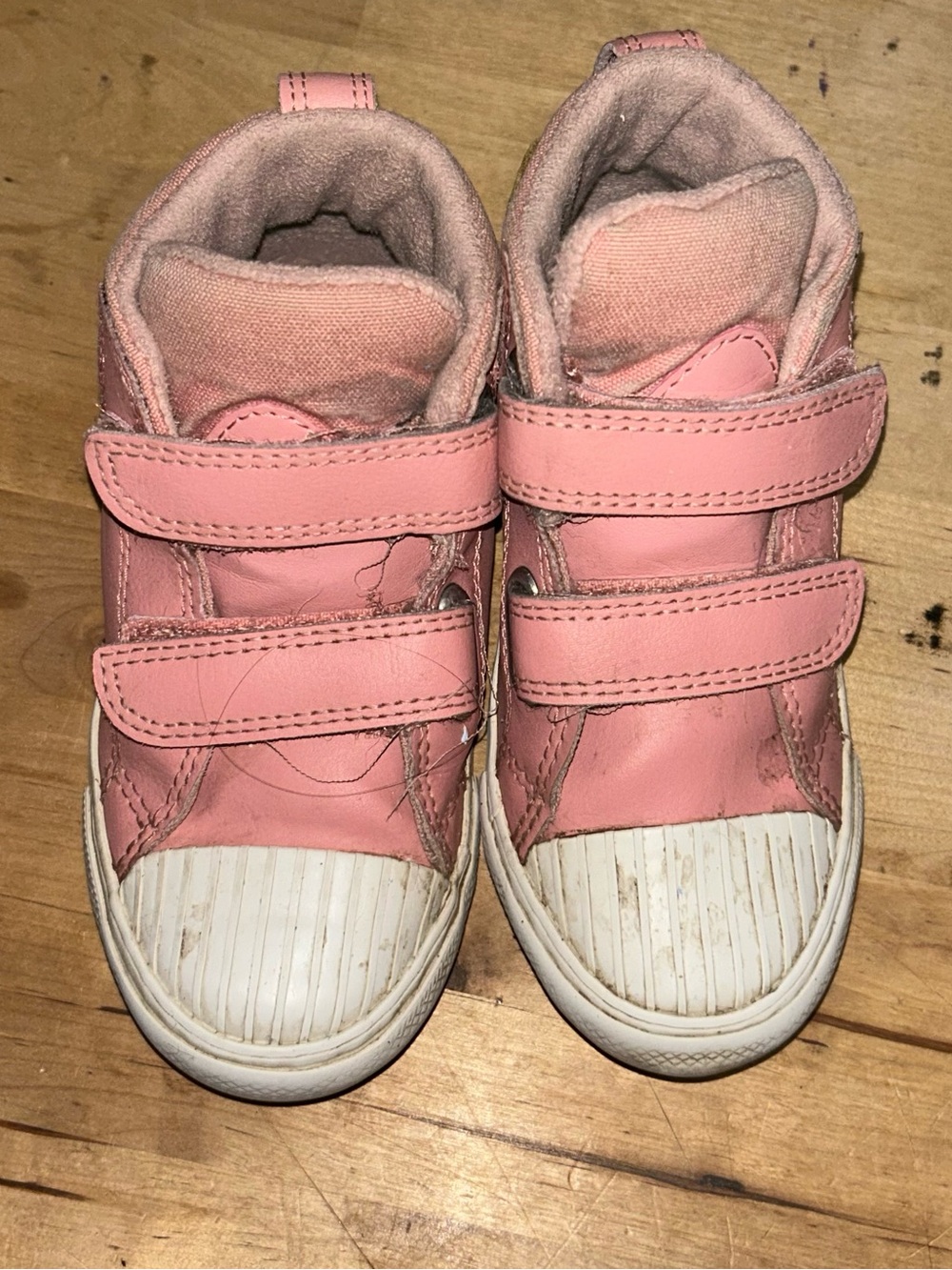 Converse Chuck Taylor Berkshire Toddler Girls Size 10 Pink Leather Hook Loop
